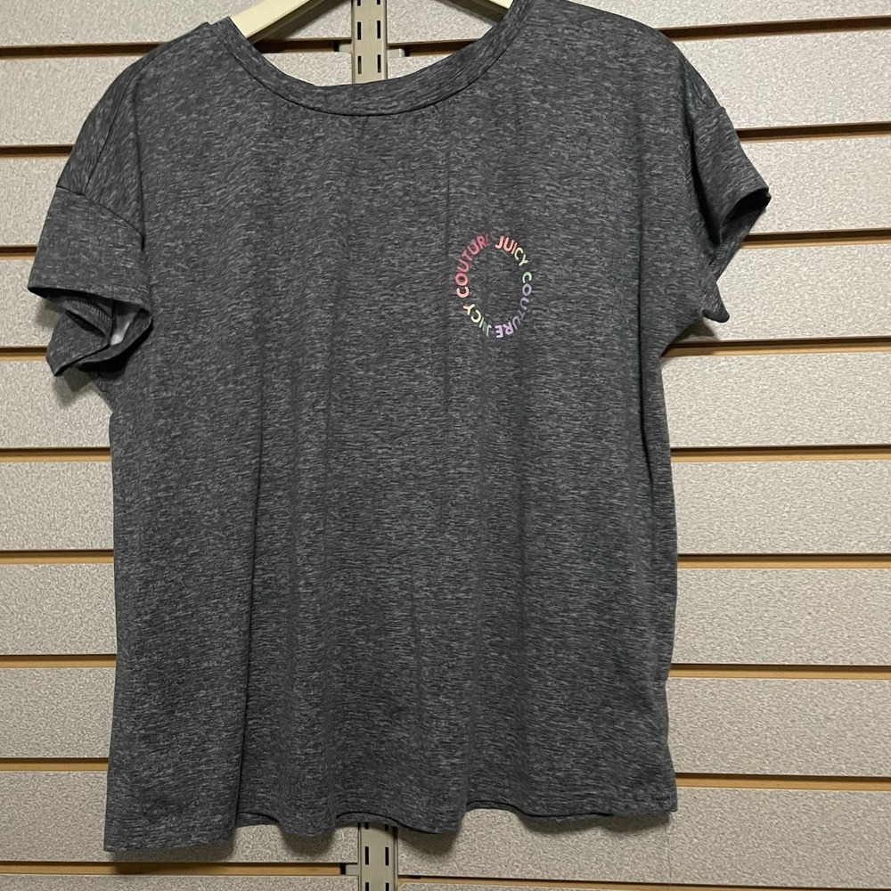 Juicy Couture Top Sleep Shirt Logo Gray Medium‎